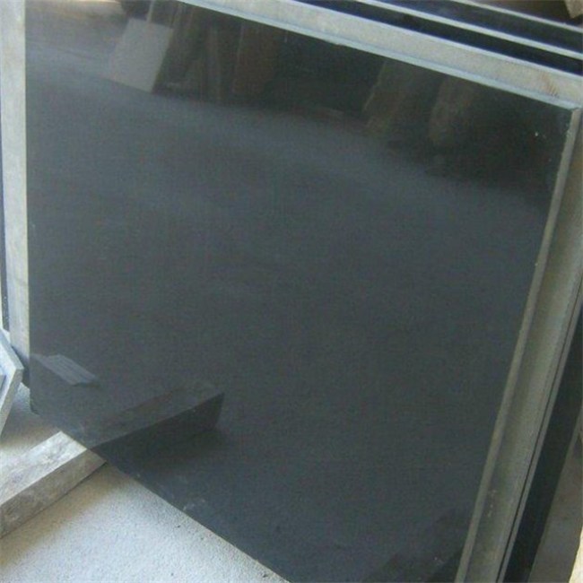 Polished Mongolian black  granite tiles for wall cladding